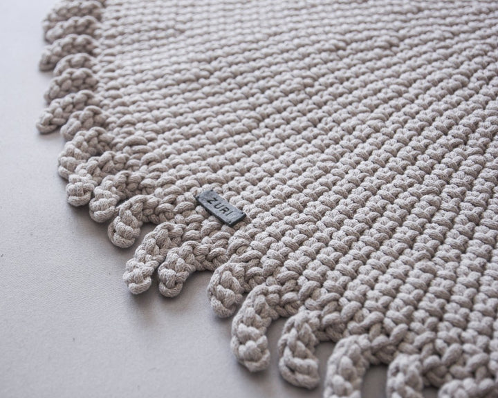 Crochet rug SUN | BEIGE - Zuri House