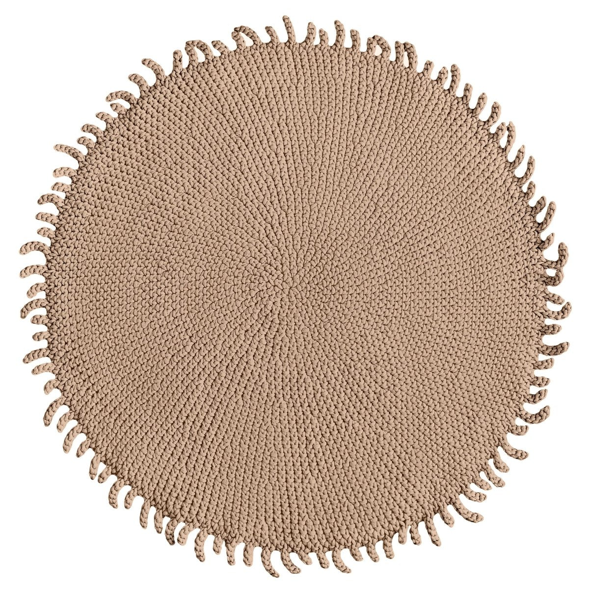Crochet rug SUN | CARAMEL - Zuri House