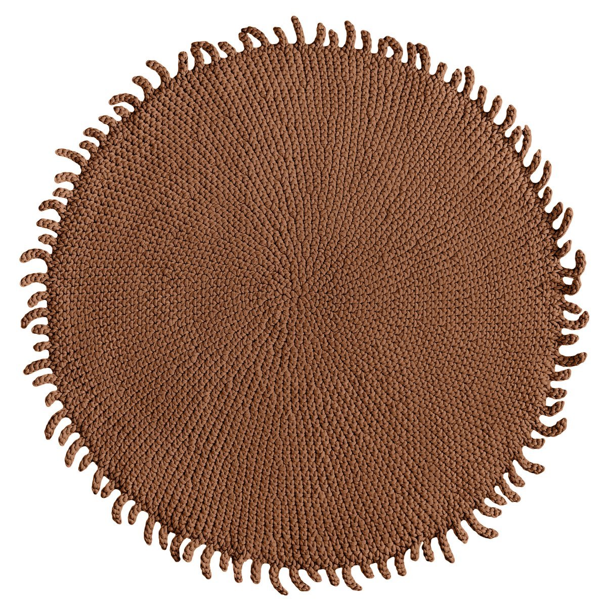 Crochet rug SUN | CINNAMON - Zuri House