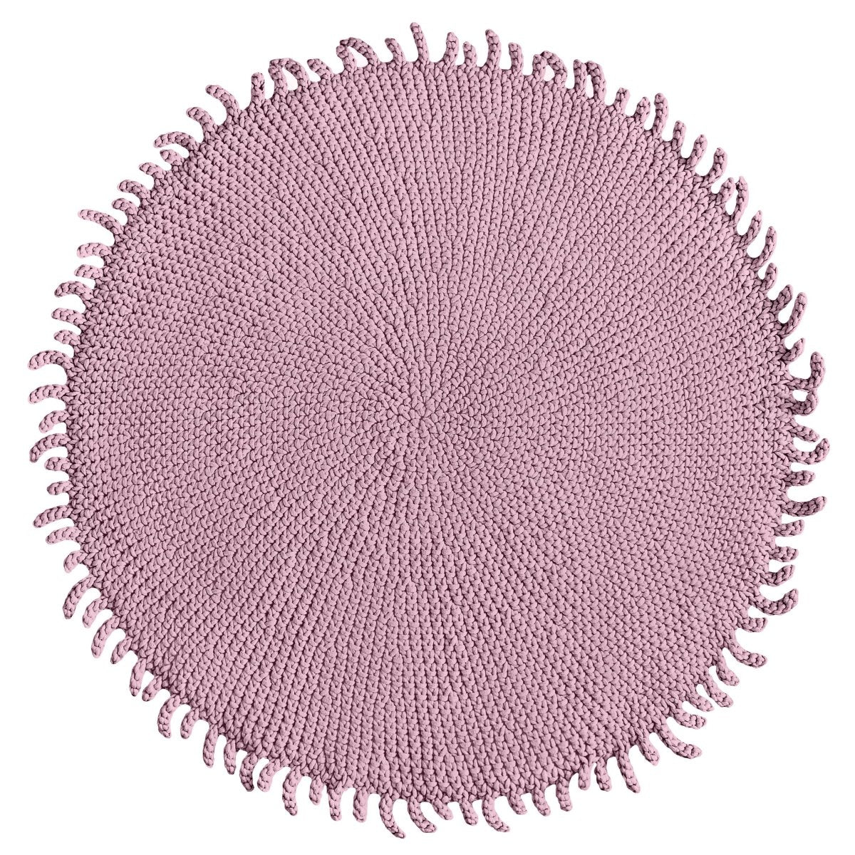 Crochet rug SUN | DUSTY ROSE - Zuri House