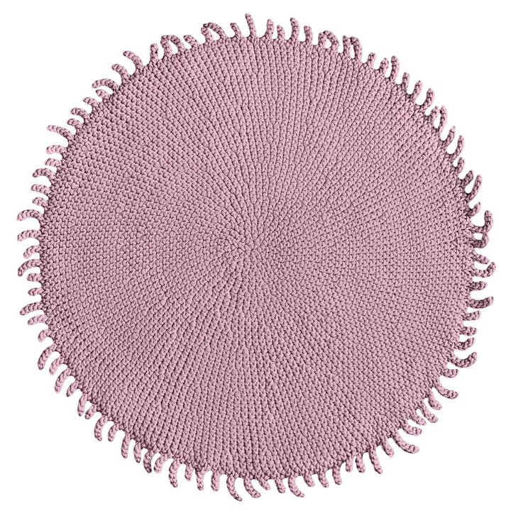 Crochet rug SUN | DUSTY ROSE - Zuri House