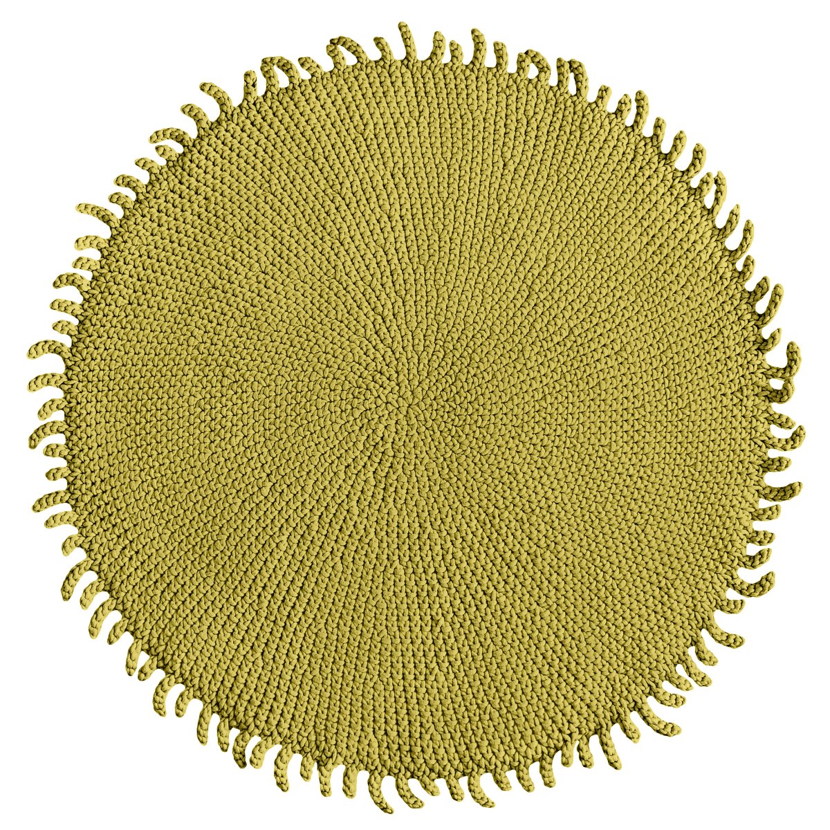 Crochet rug SUN | GOLDEN KIWI - Zuri House