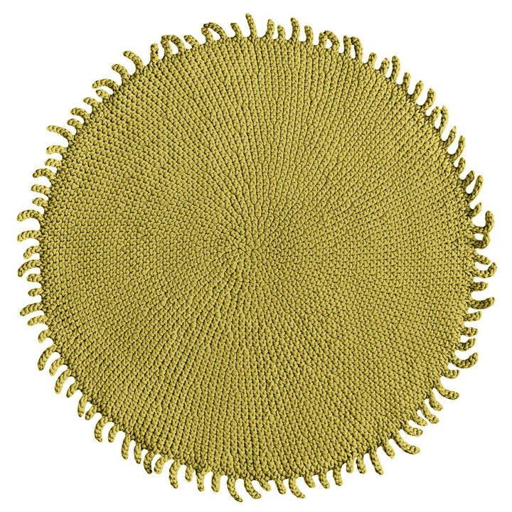 Crochet rug SUN | GOLDEN KIWI - Zuri House