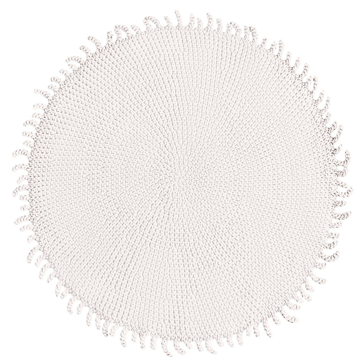 Crochet rug SUN | IVORY - Zuri House