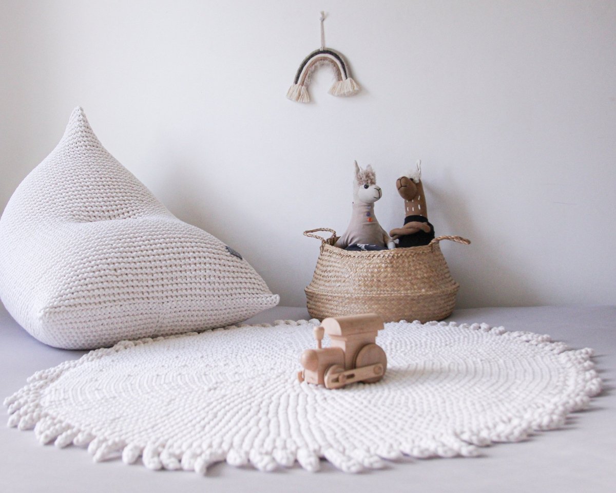 Crochet rug SUN | IVORY - Zuri House