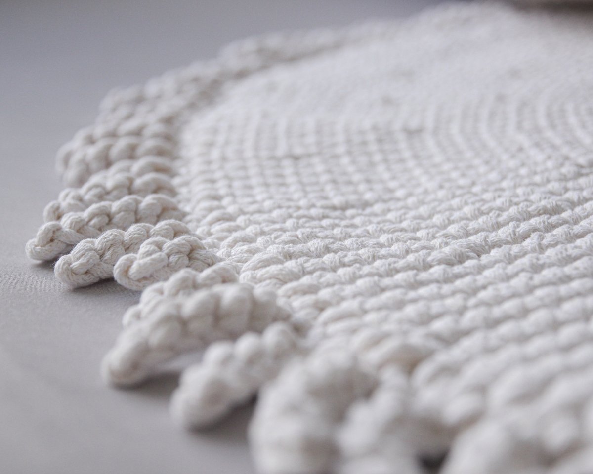 Crochet rug SUN | IVORY - Zuri House