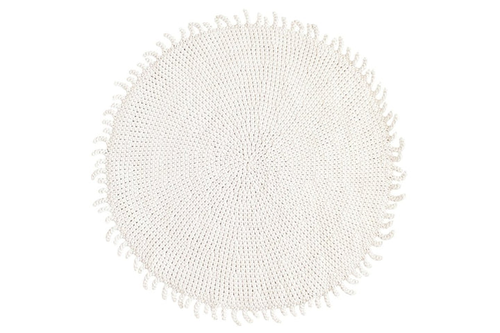 Crochet rug SUN | IVORY | R2G - Zuri House