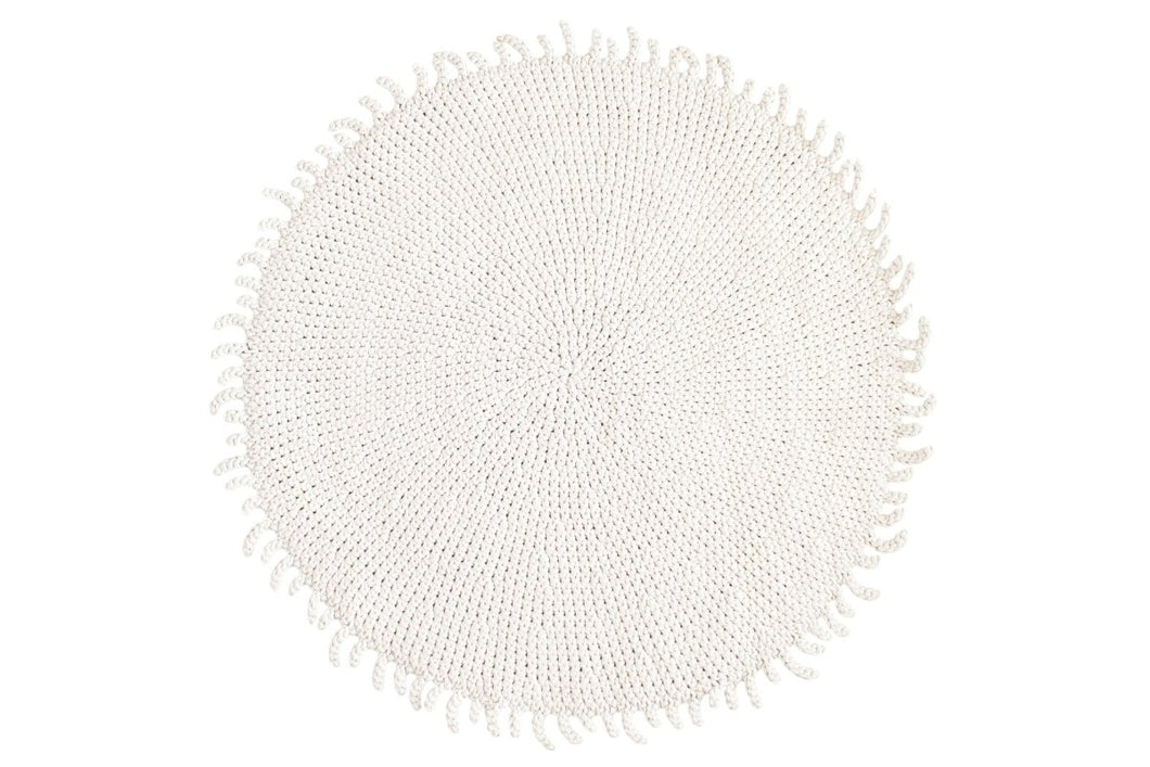 Crochet rug SUN | IVORY | R2G - Zuri House