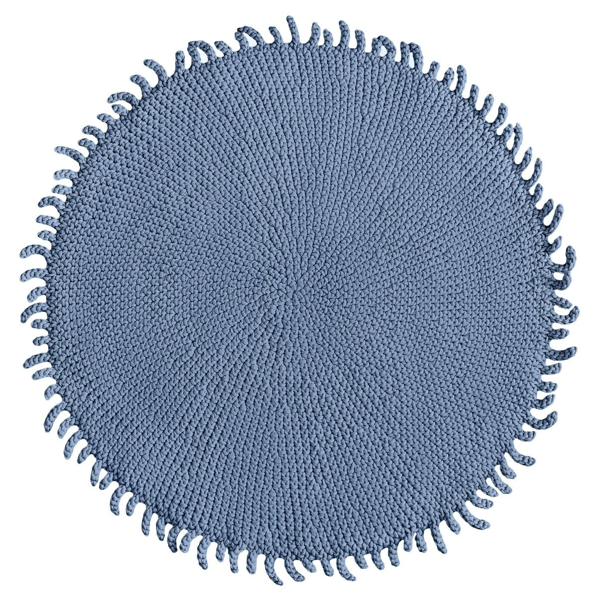 Crochet rug SUN | LIGHT DENIM - Zuri House