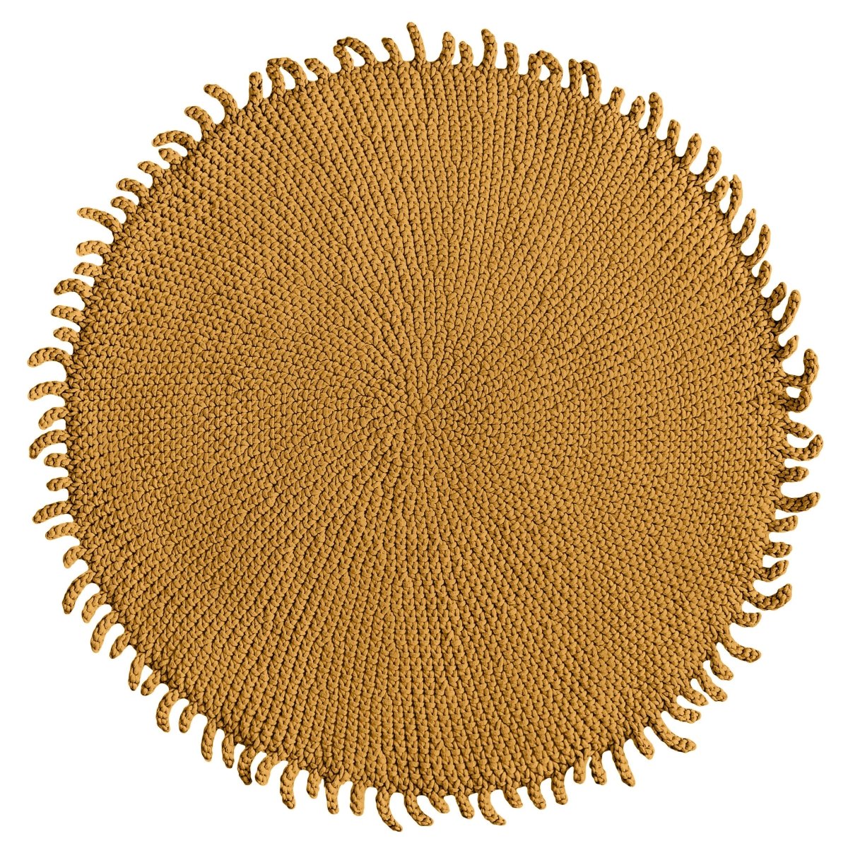 Crochet rug SUN | MUSTARD - Zuri House