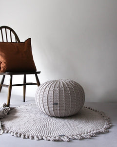 Crochet rug SUN | OATMEAL - Zuri House