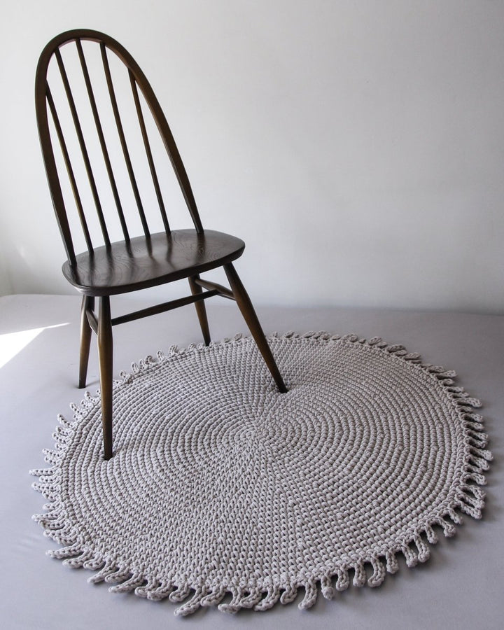 Crochet rug SUN | OATMEAL - Zuri House