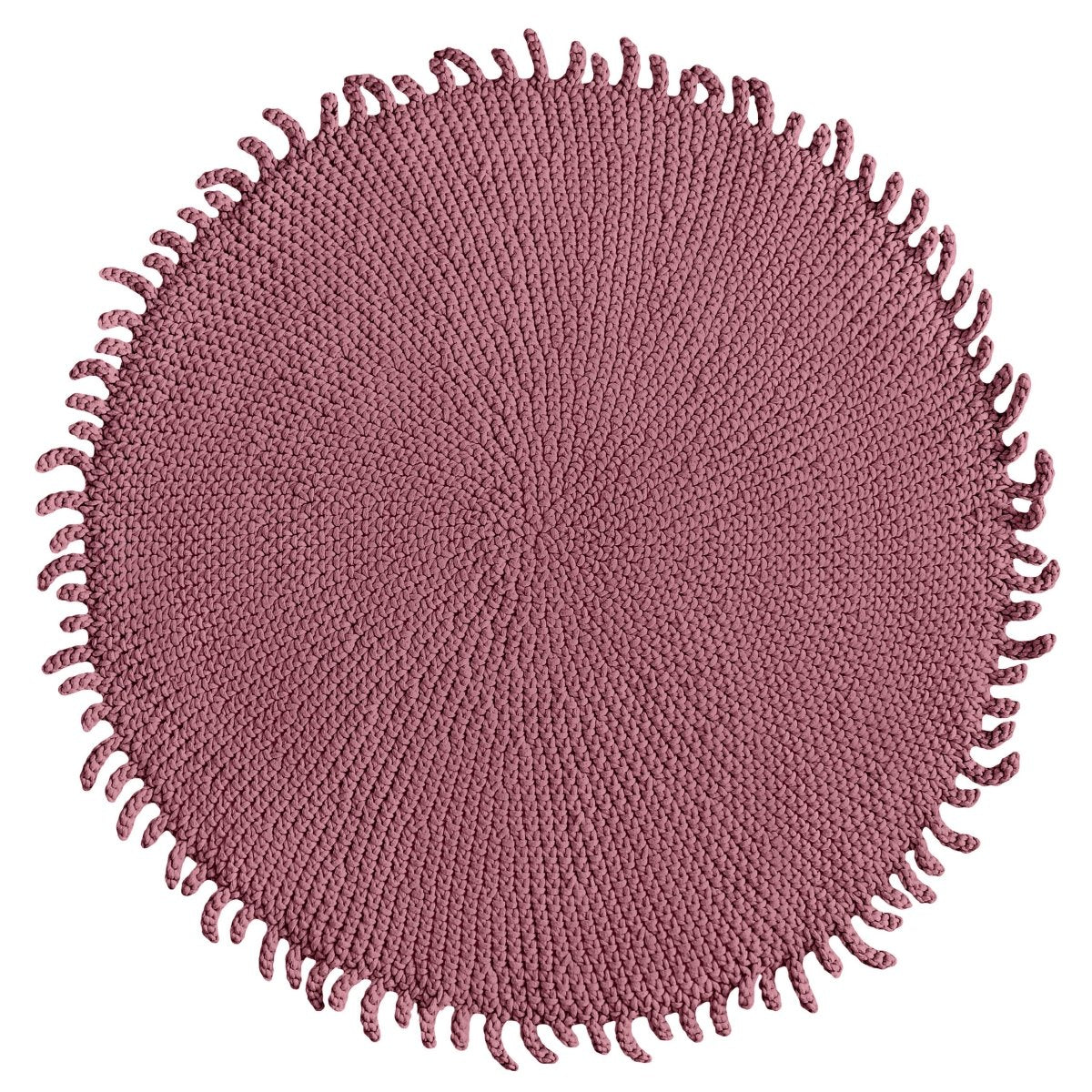 Crochet rug SUN | OLD ROSE - Zuri House