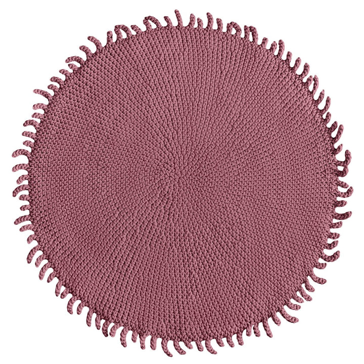 Crochet rug SUN | OLD ROSE - Zuri House