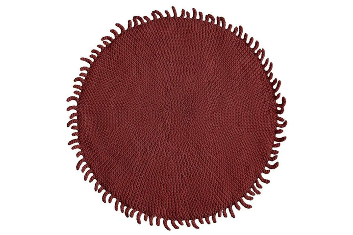 Crochet rug SUN | TERRACOTTA | 100cm - Zuri House