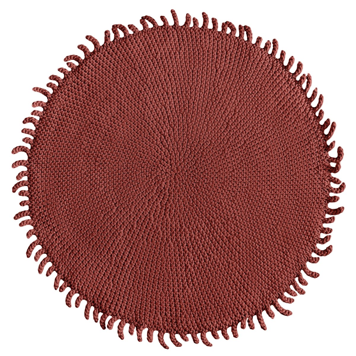 Crochet rug SUN | TERRACOTTA - Zuri House