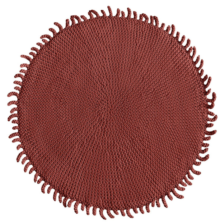 Crochet rug SUN | TERRACOTTA - Zuri House