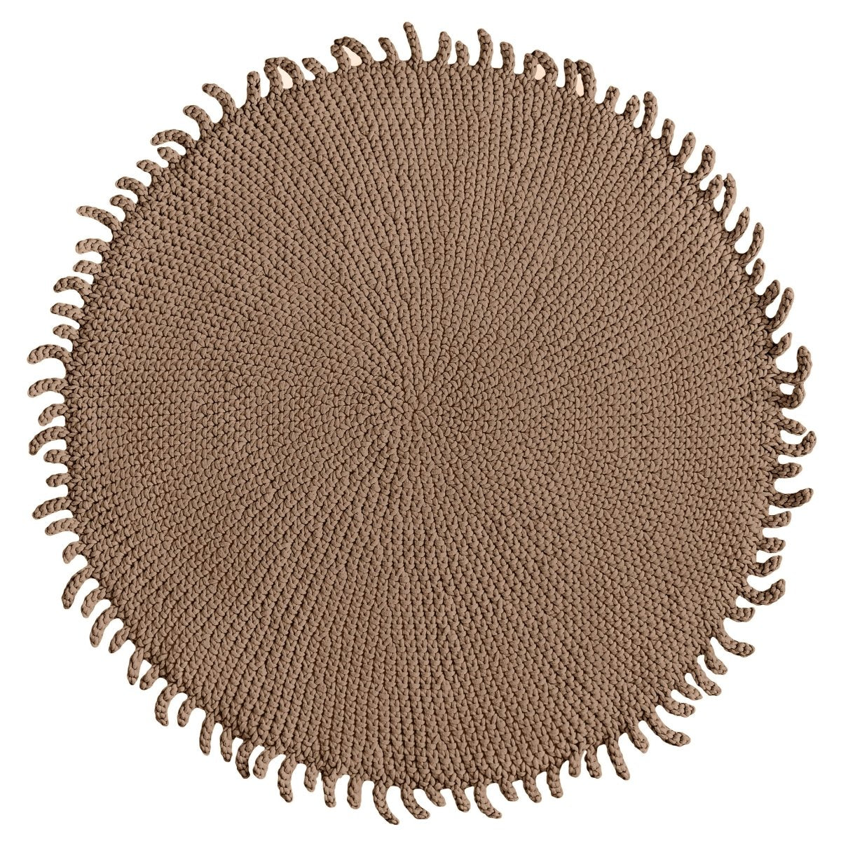 Crochet rug SUN | TOFFEE - Zuri House