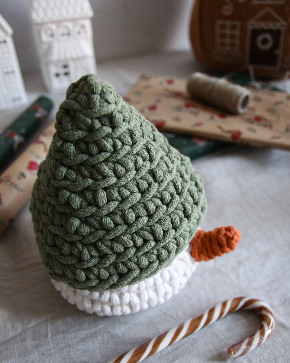 Crochet Snowman Basket | SAGE - Zuri House