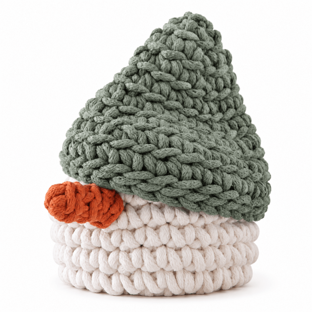 Crochet Snowman Basket | SAGE - Zuri House