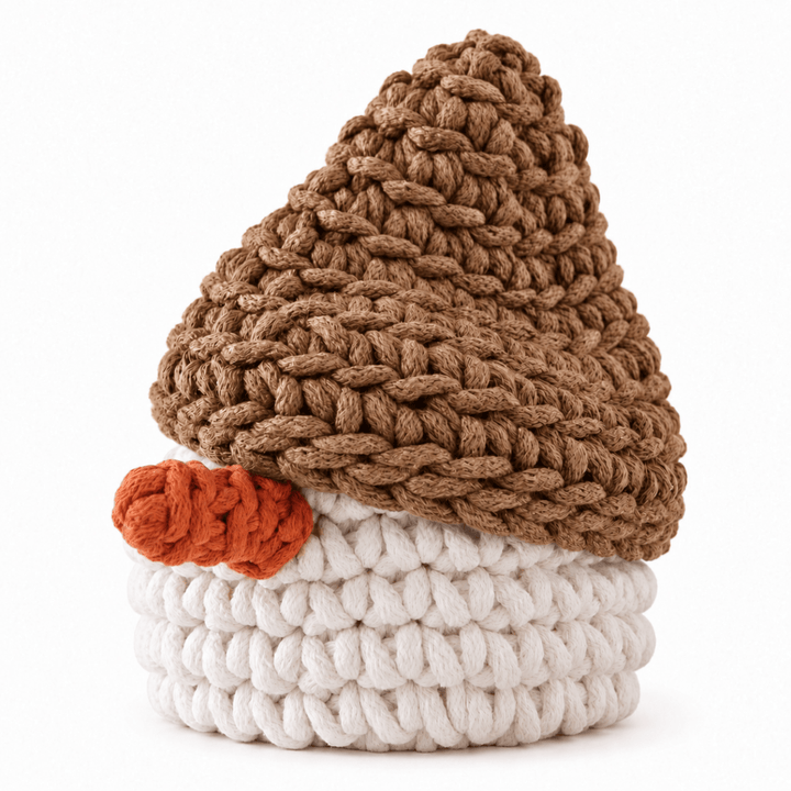 Crochet Snowman Basket | TOFFEE - Zuri House