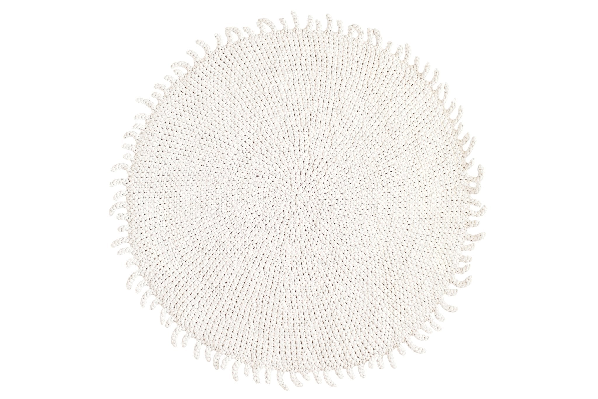 Crocheted rug IVORY - Zuri House