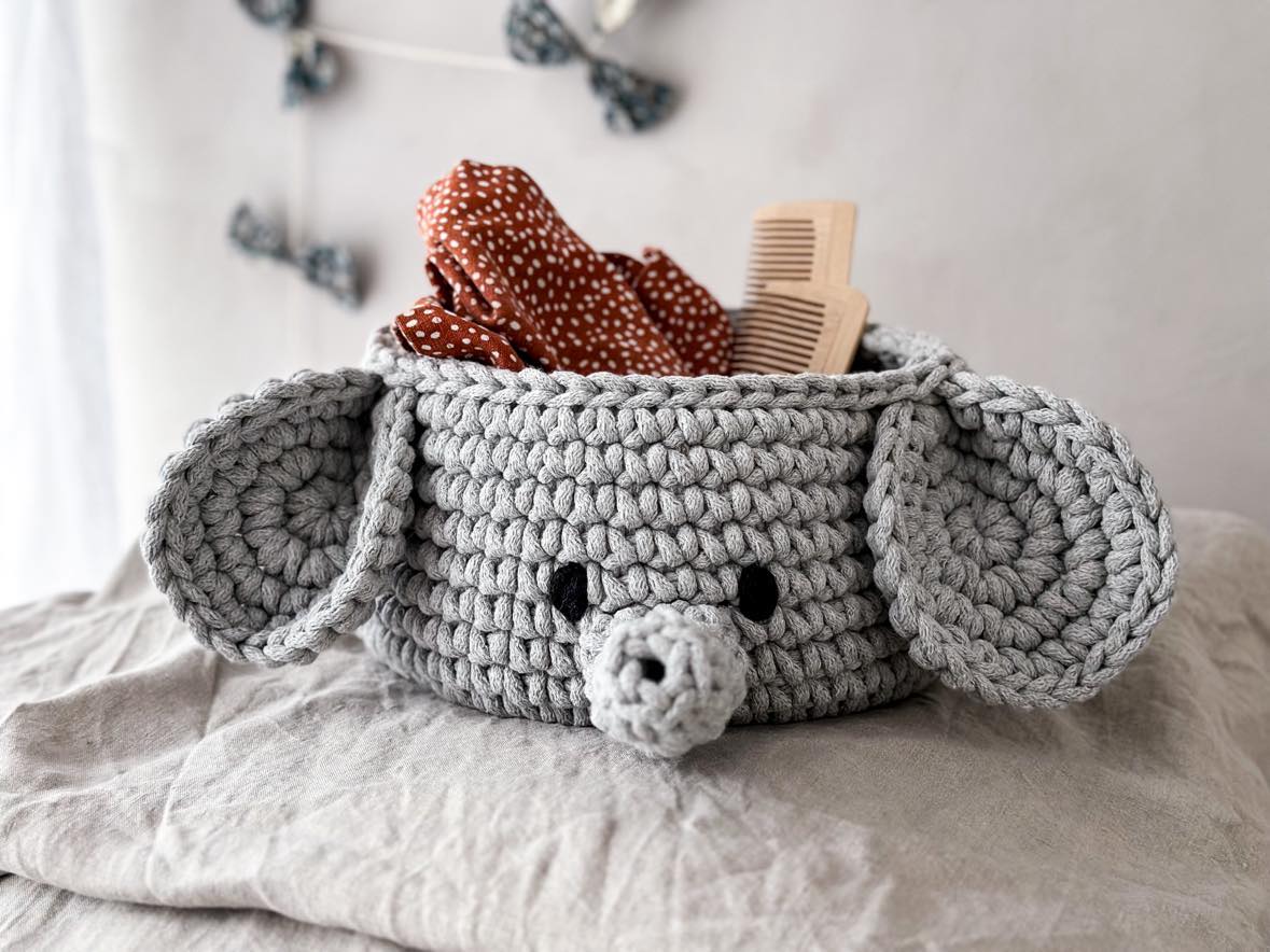 Elephant Basket | BEIGE - Zuri House