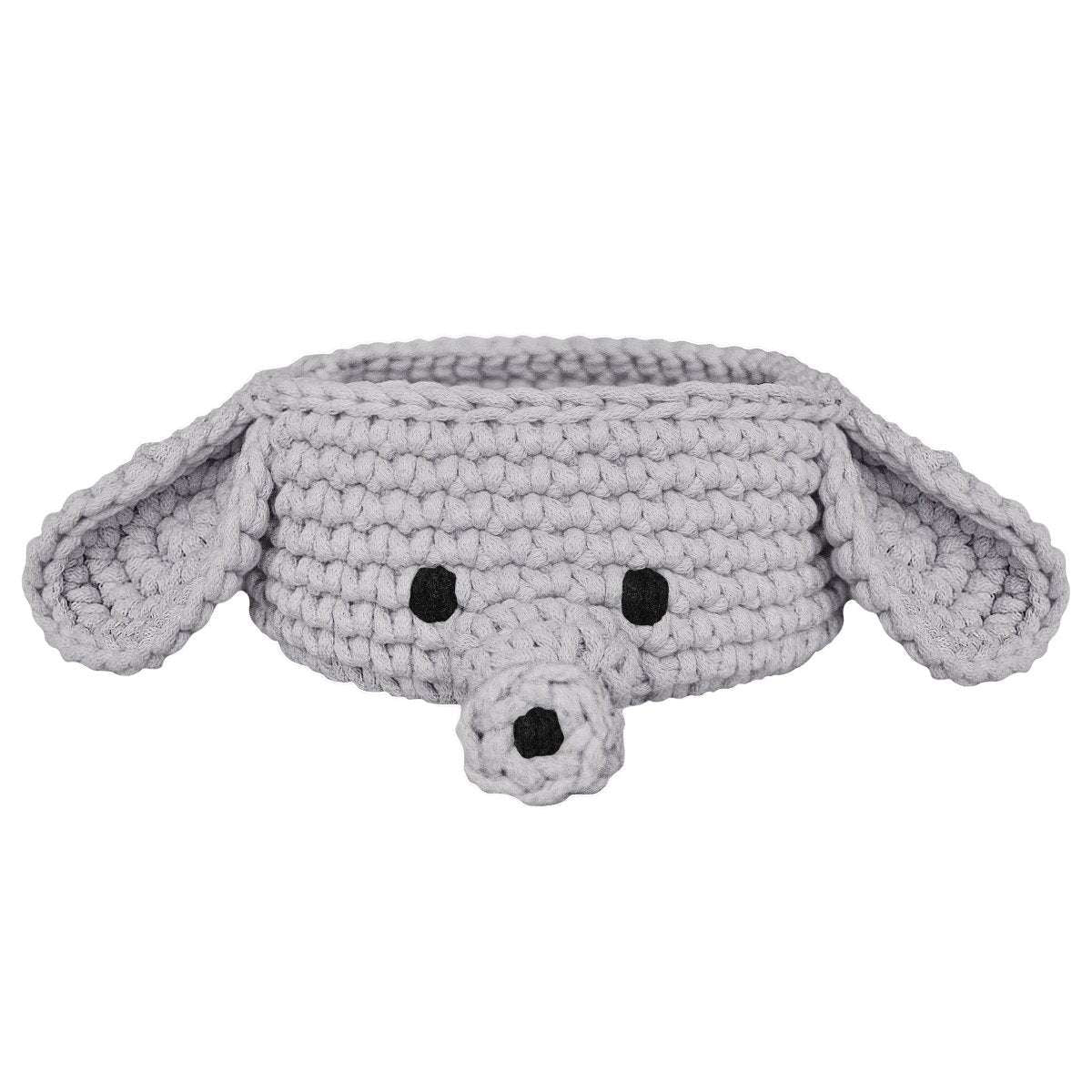 Elephant Basket | LIGHT GREY - Zuri House