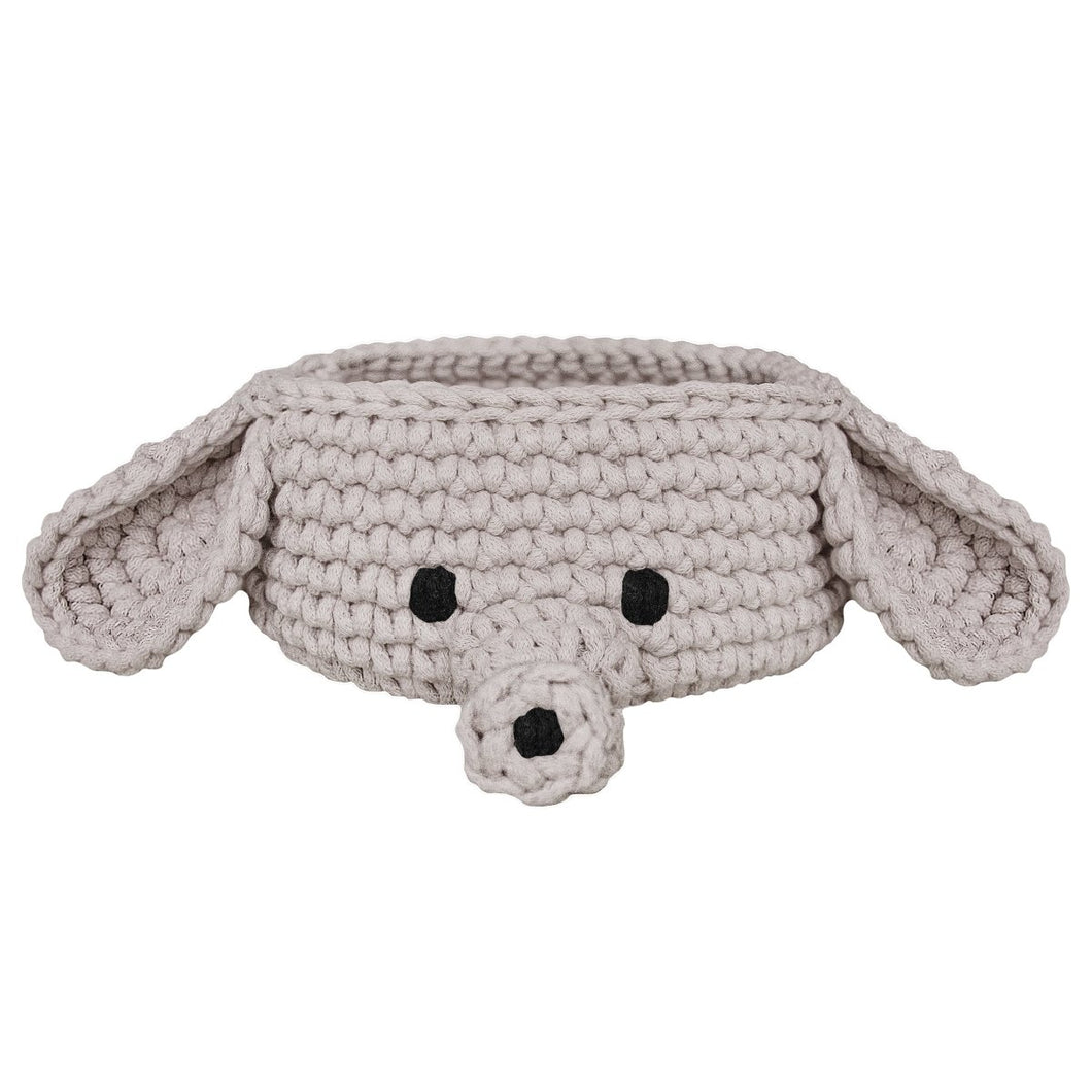 Elephant Basket | OATMEAL - Zuri House