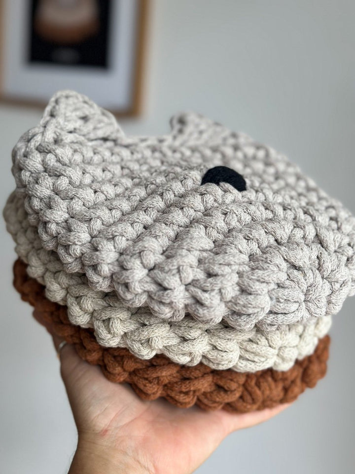 Fox basket | OATMEAL - Zuri House