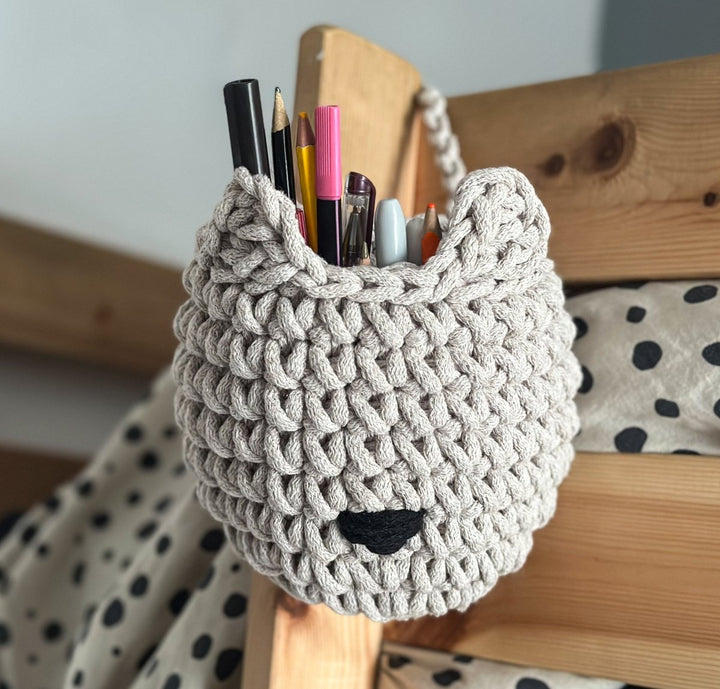 Fox basket | OATMEAL - Zuri House