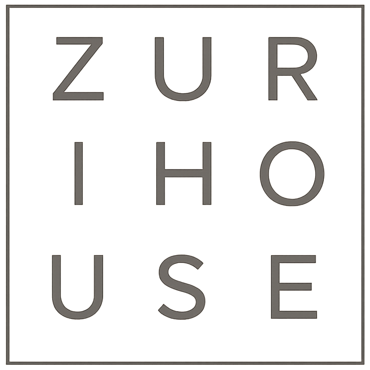 Zurihouse logo in gray on a white background