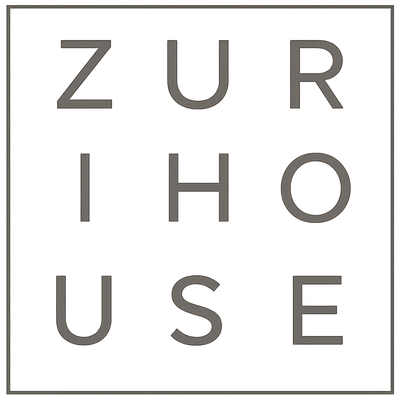 Zurihouse logo in gray on a white background