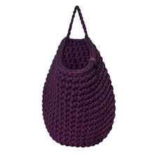 Crochet hanging bags | AUBERGINE