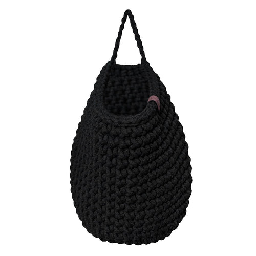 Crochet hanging bags | BLACK