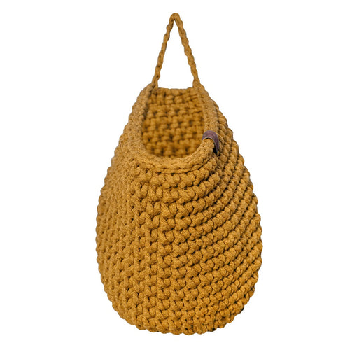 Crochet hanging bags | MUSTARD