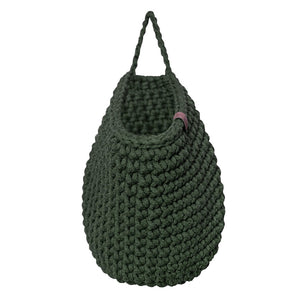 Crochet hanging bags | OLIVE GREEN