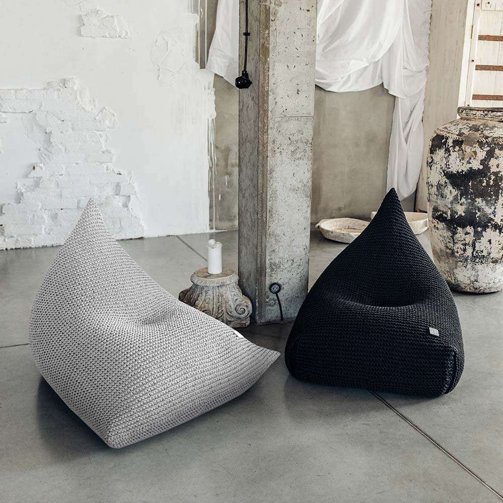 Knitted bean bag | BABY BLUE - Zuri House