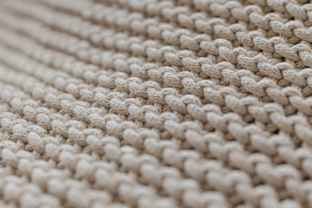 Knitted bean bag | BEIGE - Zuri House