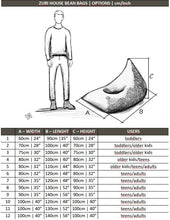 Knitted bean bag | CHARCOAL - Zuri House