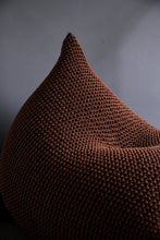 Knitted bean bag | CINNAMON - Zuri House