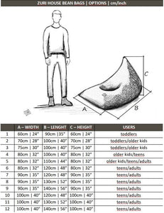 Knitted bean bag | DARK GREY - Zuri House