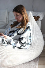 Knitted bean bag | IVORY - Zuri House