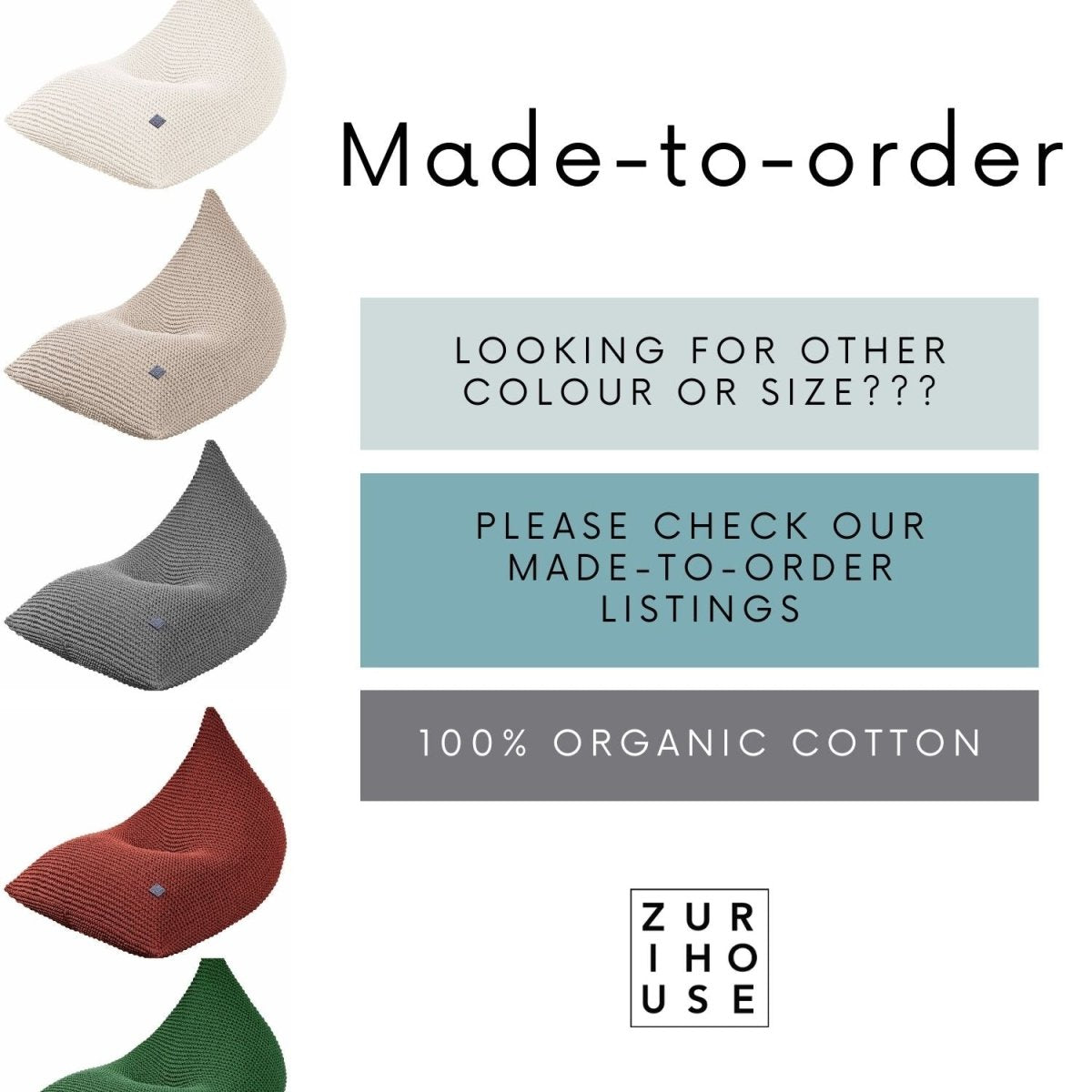 Knitted bean bag KIDS | AUBERGINE - Zuri House