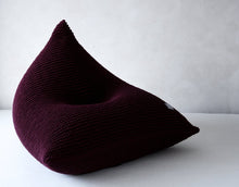 Knitted bean bag KIDS | AUBERGINE - Zuri House