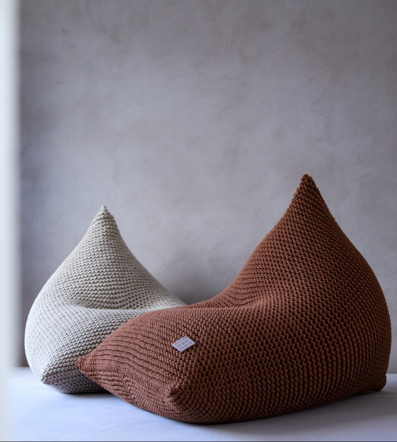 Knitted bean bag KIDS | CINNAMON - Zuri House