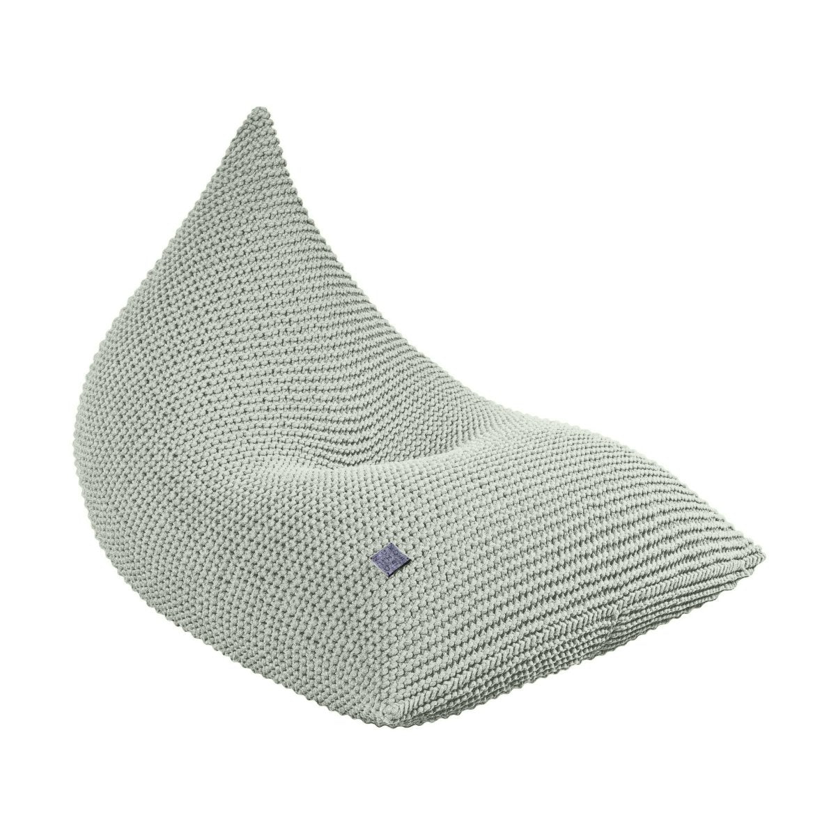 Knitted bean bag KIDS | LIGHT OLIVE 60x90cm - Zuri House