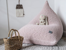 Knitted bean bag KIDS | PALE PINK - Zuri House
