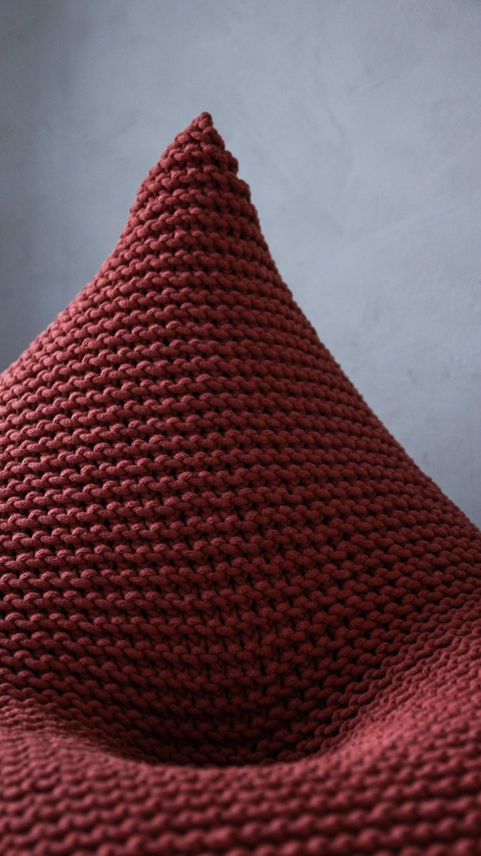 Knitted bean bag KIDS | TERRACOTTA - Zuri House