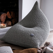 Knitted bean bag | LIGHT OLIVE - Zuri House